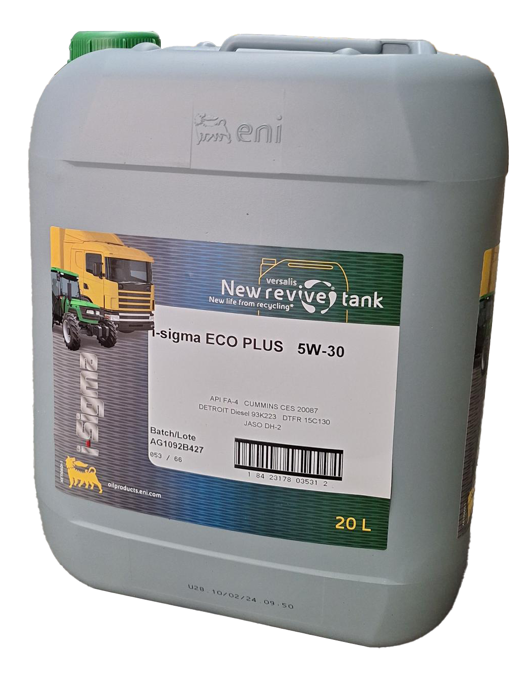 Enilive lança um novo lubrificante: Eni i-Sigma ECO PLUS 5W-30
